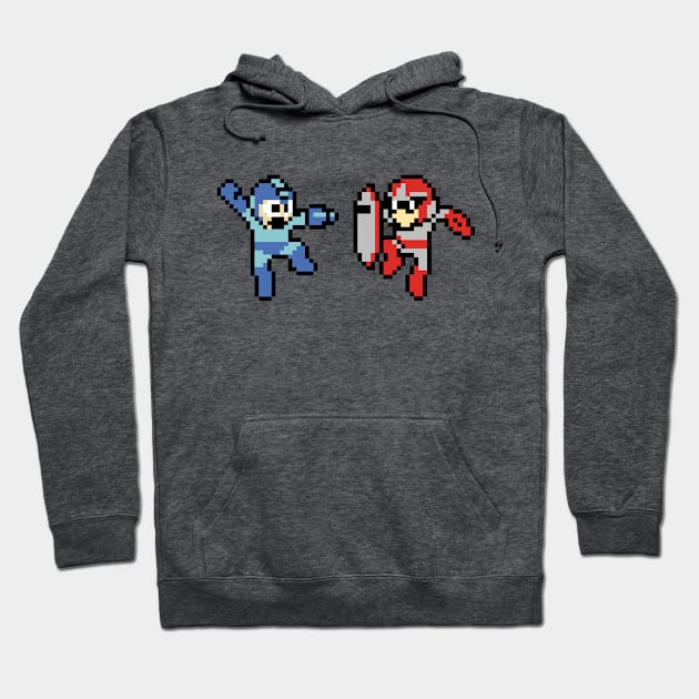 Megaman and Protoman Hoodie by Slappers